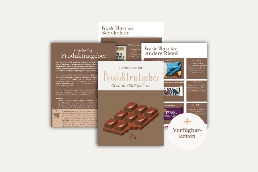 Produktratgeber für gesunde Süßigkeiten von vollundwertig